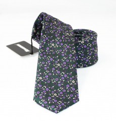          NM Slim Krawatte - Grau geblümt Gemusterte Hemden